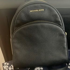 Abbey Medium Pebbled Leather Backpack
